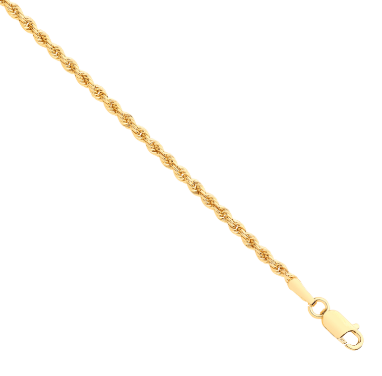 9ct gold rope elegant style chain