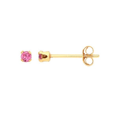9ct Gold CZ Studs