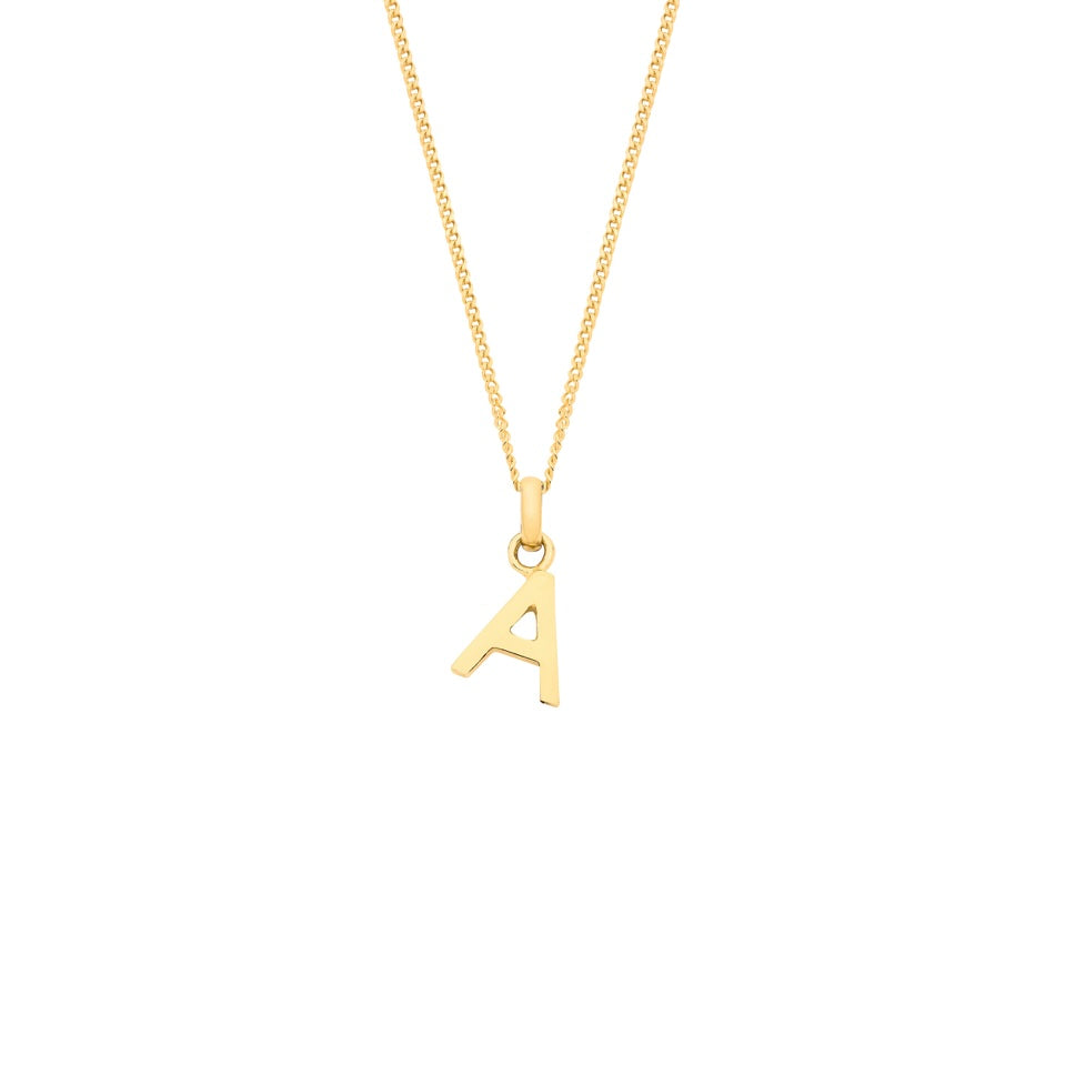 9ct initial necklace