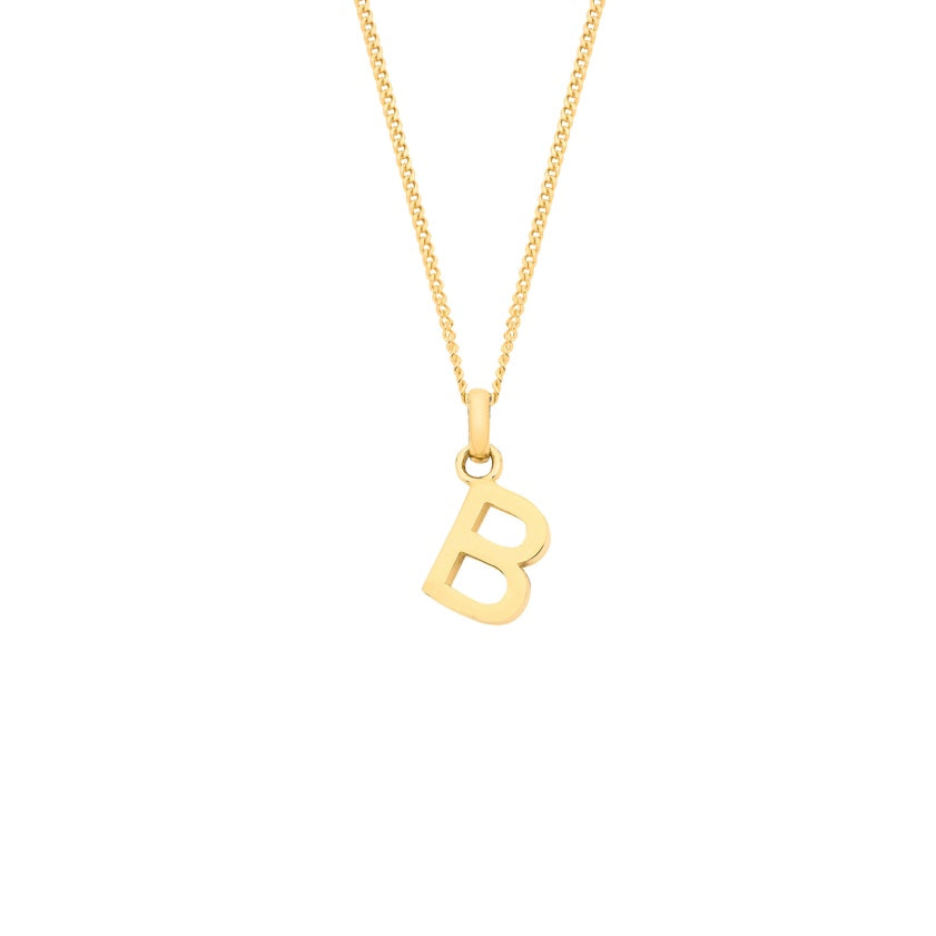 9ct initial necklace
