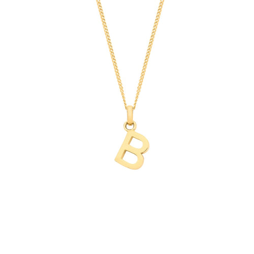 9ct initial necklace