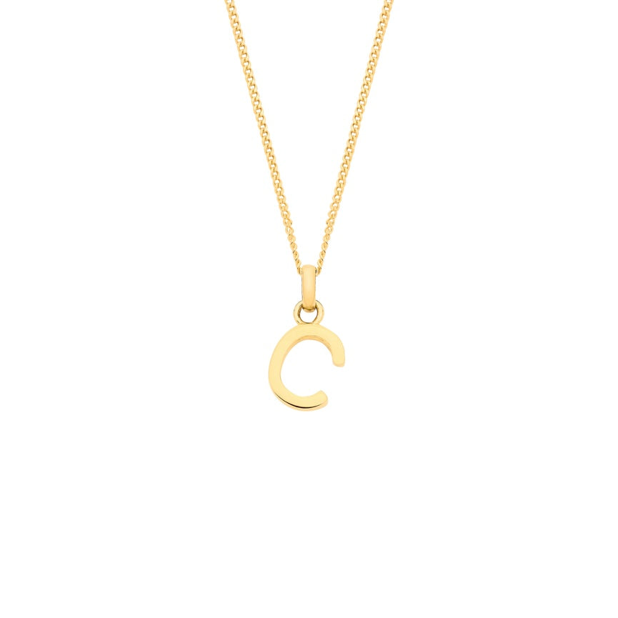 9ct initial necklace