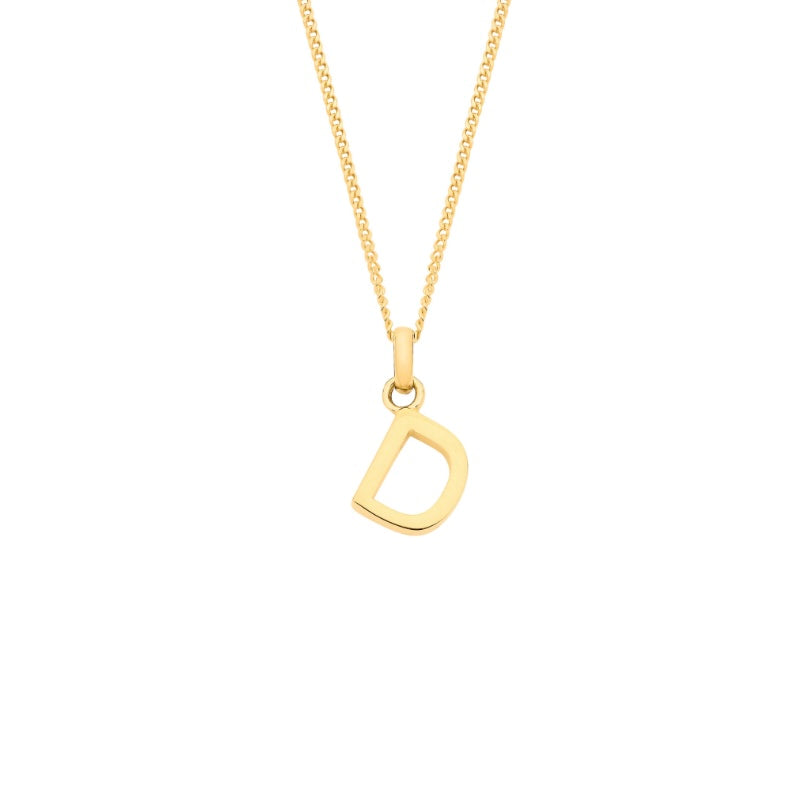 9ct initial necklace
