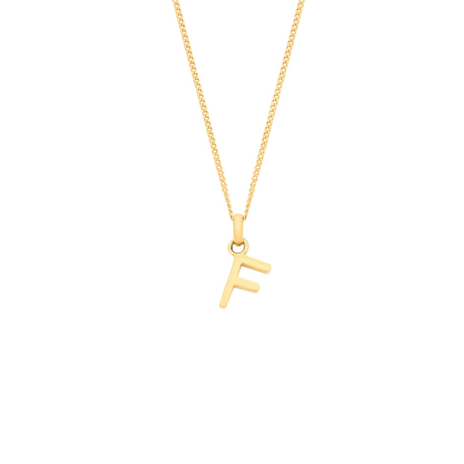 9ct initial necklace