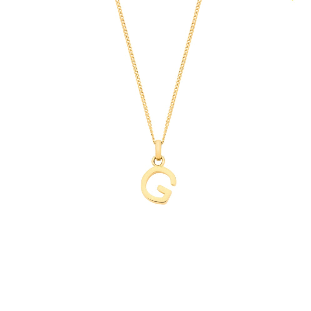 9ct initial necklace