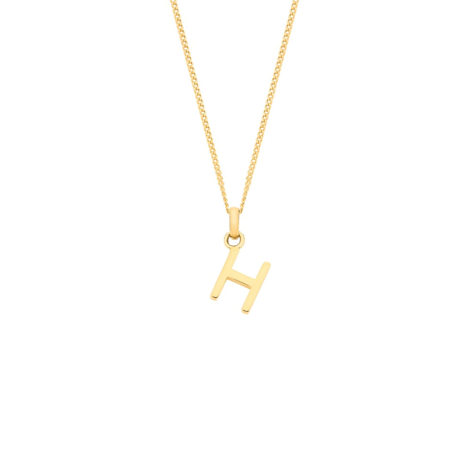 9ct initial necklace