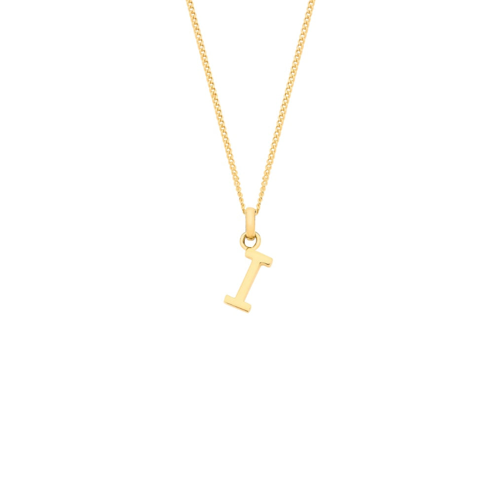 9ct initial necklace
