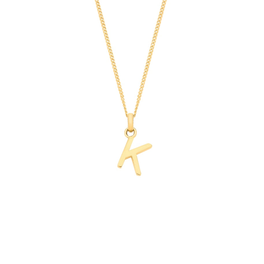 9ct initial necklace
