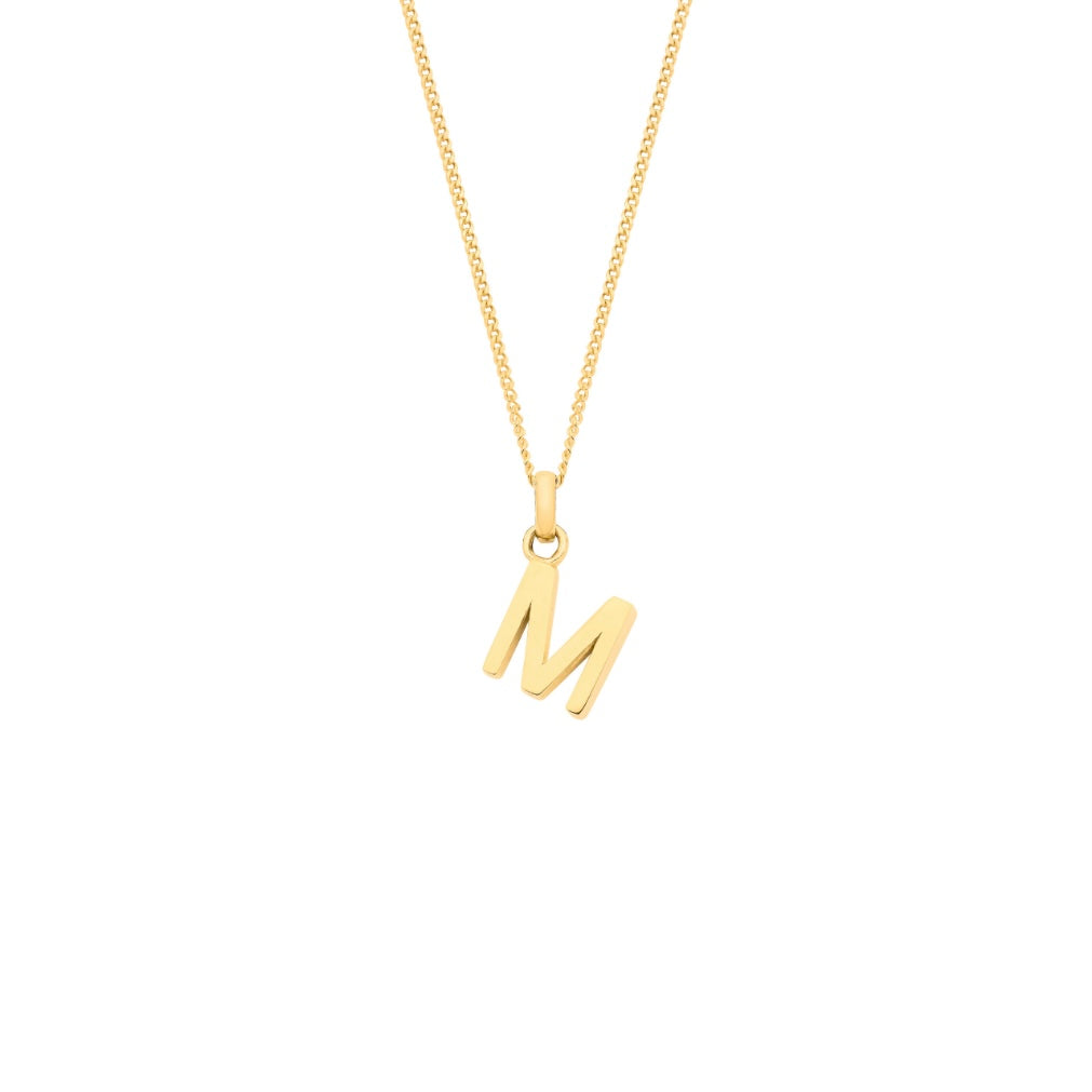 9ct initial necklace
