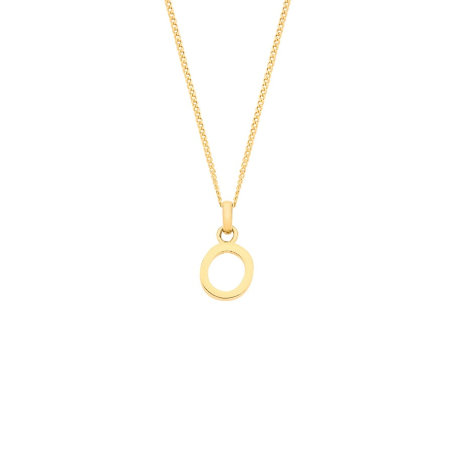 9ct initial necklace