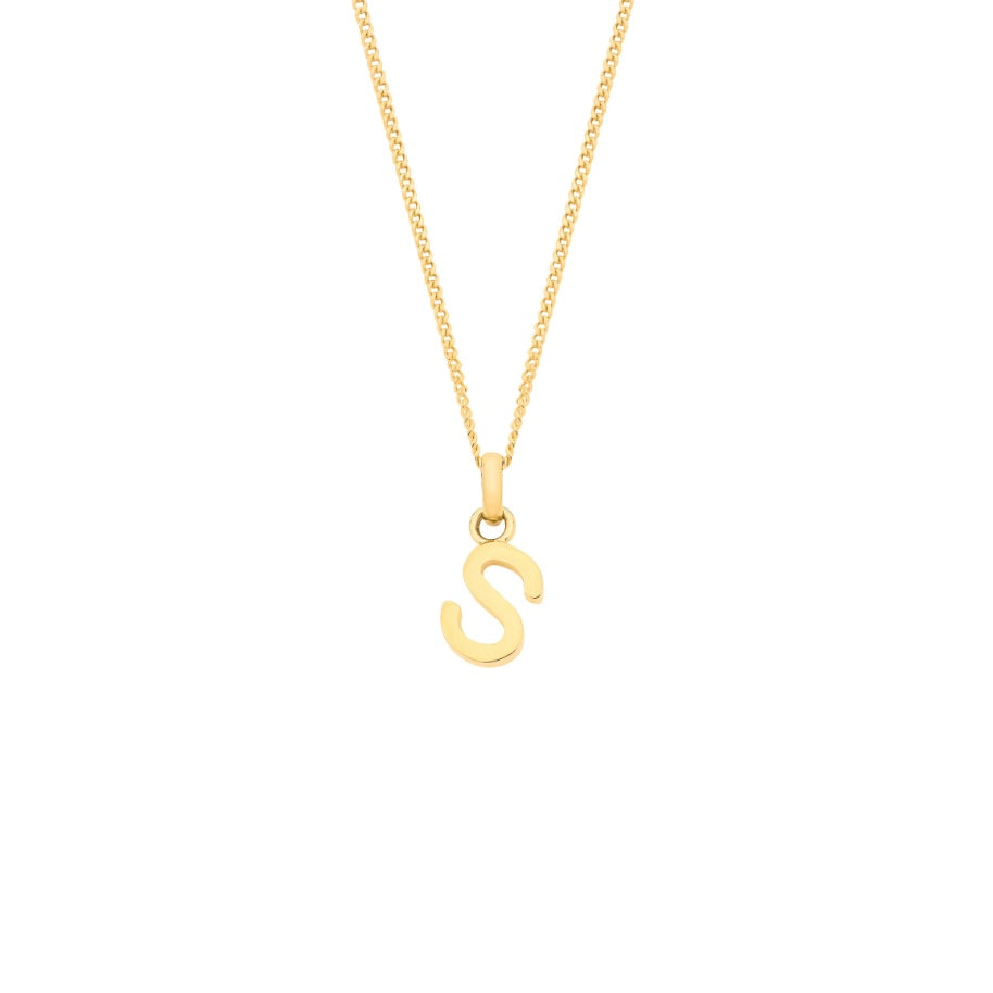 9ct initial necklace
