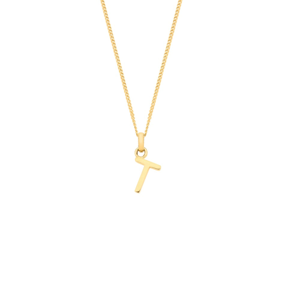 9ct initial necklace