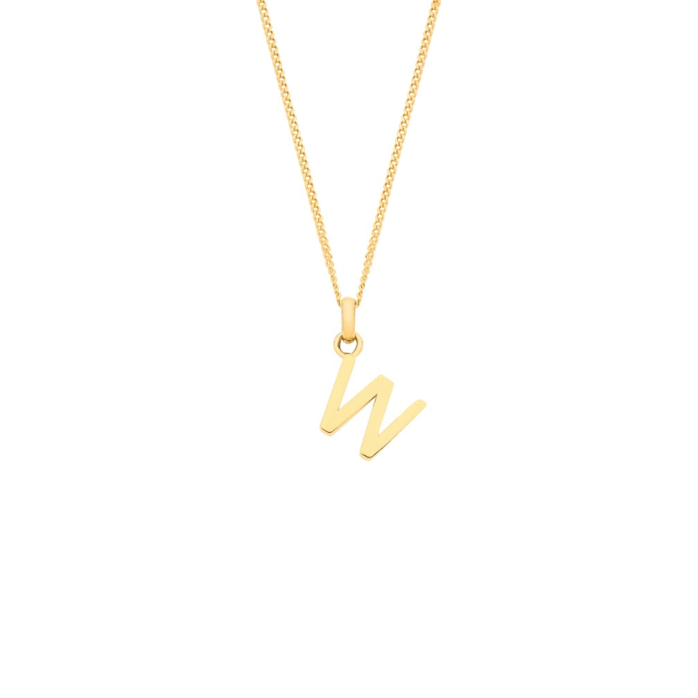9ct initial necklace