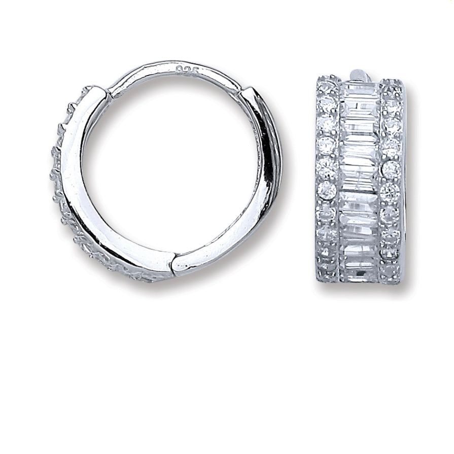 Aura Silver 925 Huggies